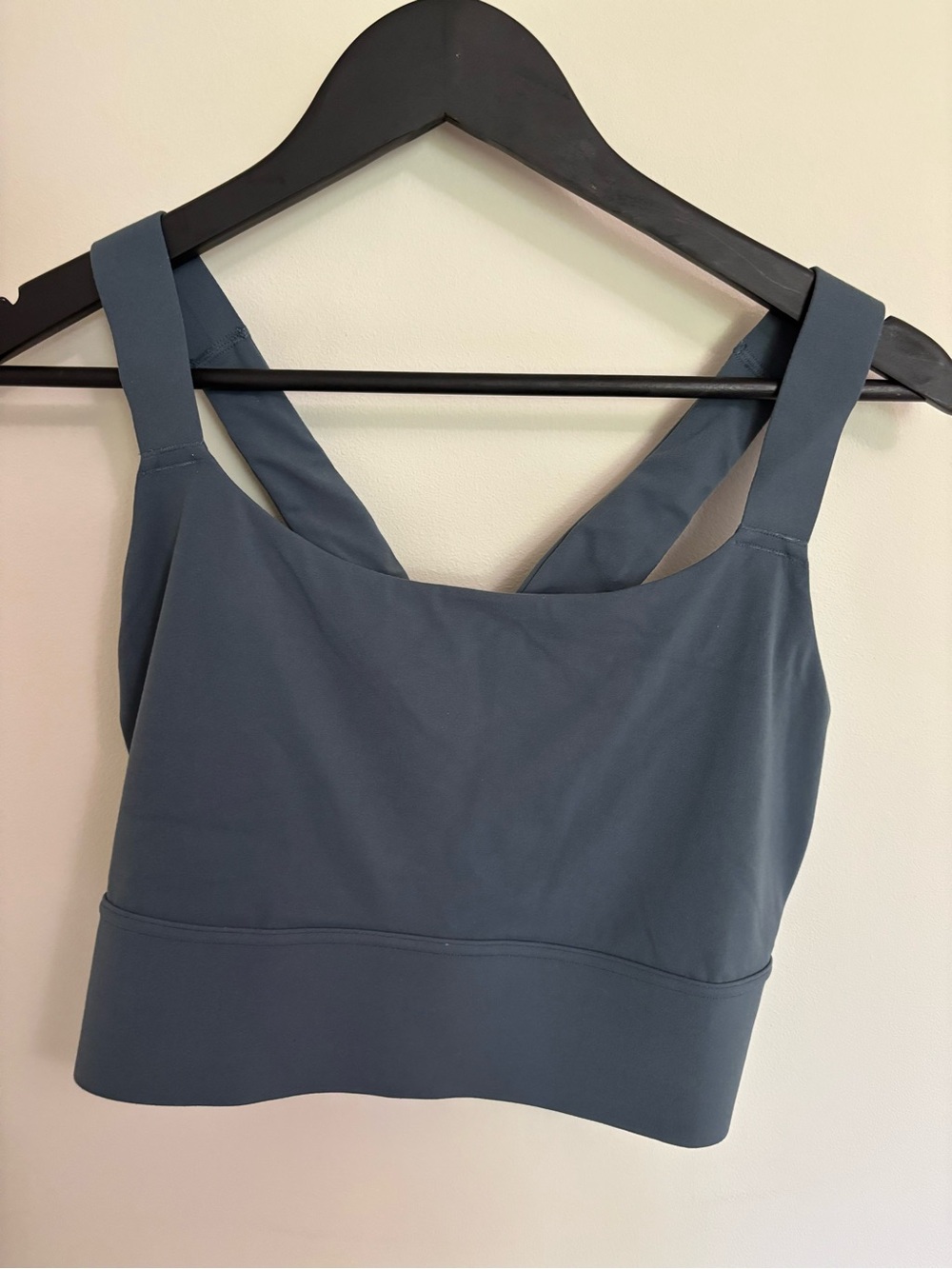Athleta- light support yoga bra Slate Blue and light blue